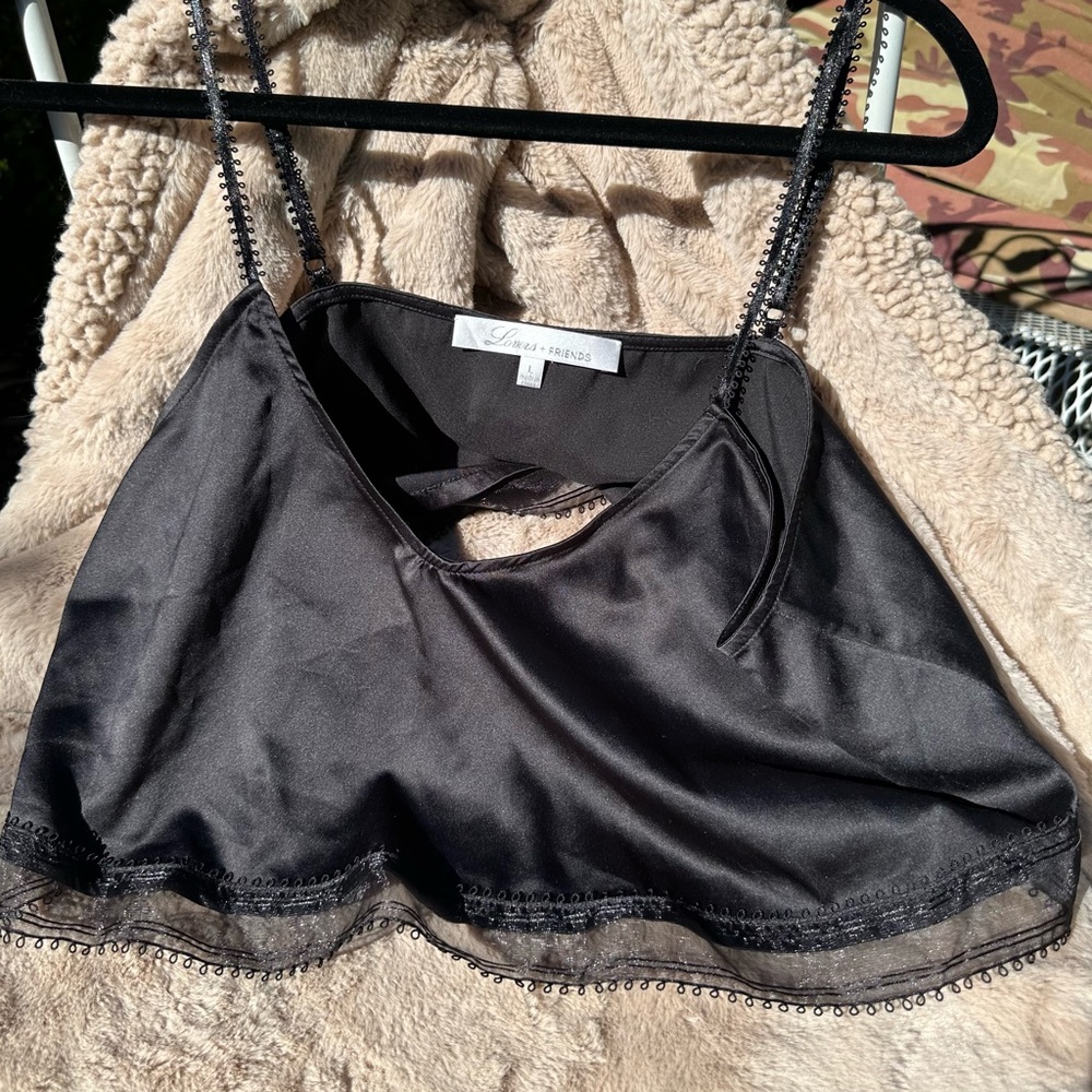 Lovers + Friends silky crop top